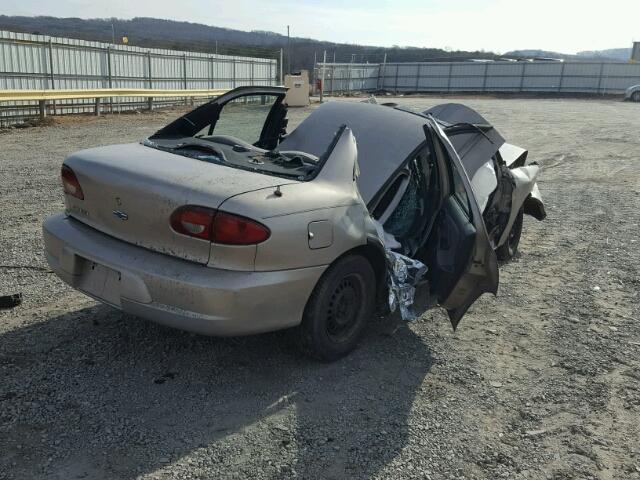 1G1JC524717315047 - 2001 CHEVROLET CAVALIER B TAN photo 4