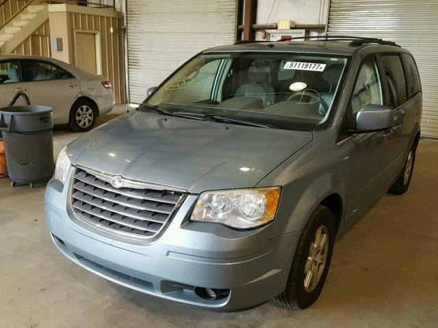 2A8HR54P38R833993 - 2008 CHRYSLER TOWN & COU BLUE photo 2