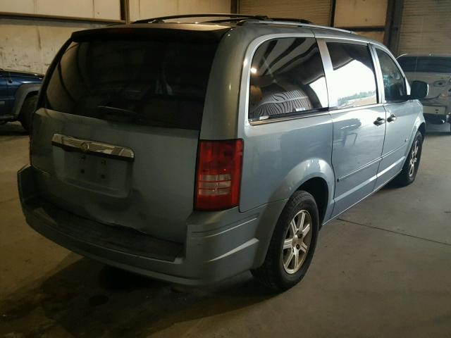 2A8HR54P38R833993 - 2008 CHRYSLER TOWN & COU BLUE photo 4