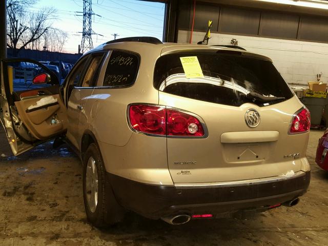 5GAEV23778J232095 - 2008 BUICK ENCLAVE CX TAN photo 3