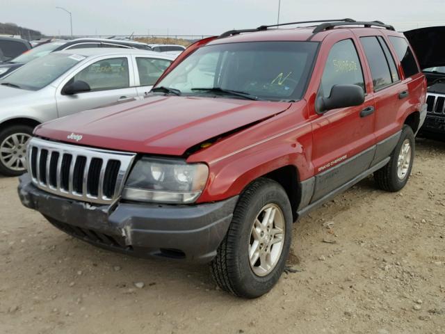 1J4GW48S53C539768 - 2003 JEEP GRAND CHER RED photo 2