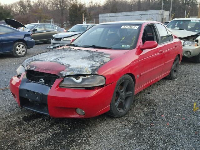 3N1AB51A42L728853 - 2002 NISSAN SENTRA SE- ORANGE photo 2