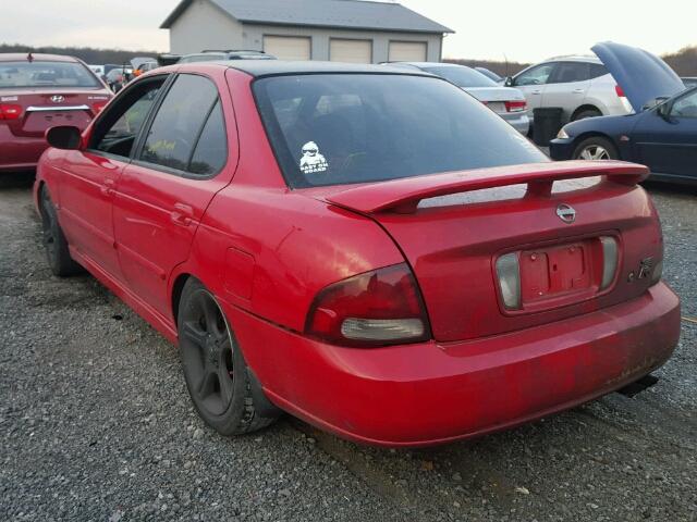 3N1AB51A42L728853 - 2002 NISSAN SENTRA SE- ORANGE photo 3