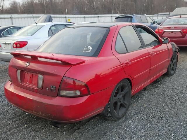 3N1AB51A42L728853 - 2002 NISSAN SENTRA SE- ORANGE photo 4