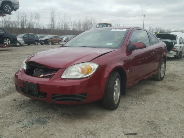 1G1AL15F877415446 - 2007 CHEVROLET COBALT LT RED photo 2