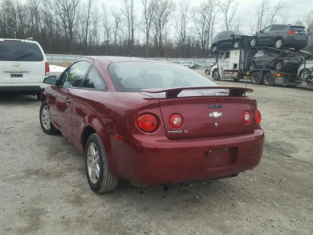 1G1AL15F877415446 - 2007 CHEVROLET COBALT LT RED photo 3