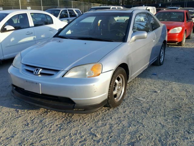 1HGEM22982L005676 - 2002 HONDA CIVIC EX GRAY photo 2