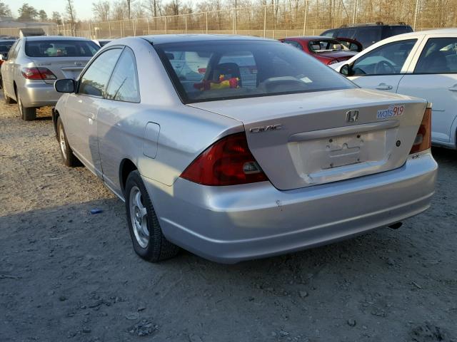 1HGEM22982L005676 - 2002 HONDA CIVIC EX GRAY photo 3