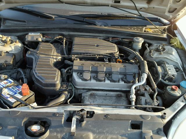 1HGEM22982L005676 - 2002 HONDA CIVIC EX GRAY photo 7