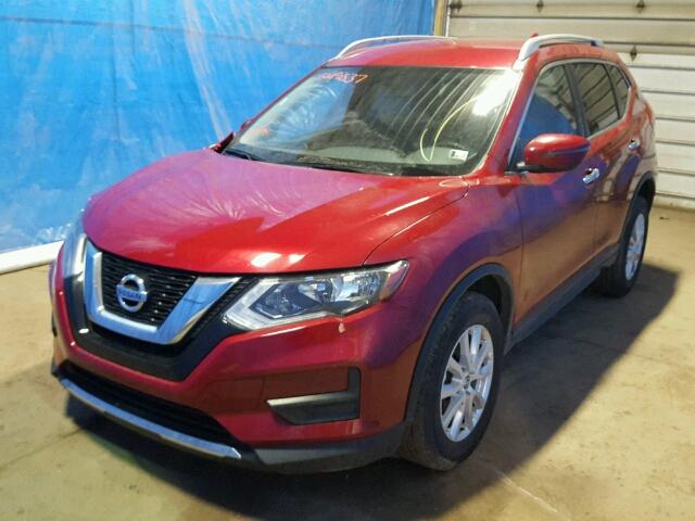 JN8AT2MV1HW266816 - 2017 NISSAN ROGUE S RED photo 2