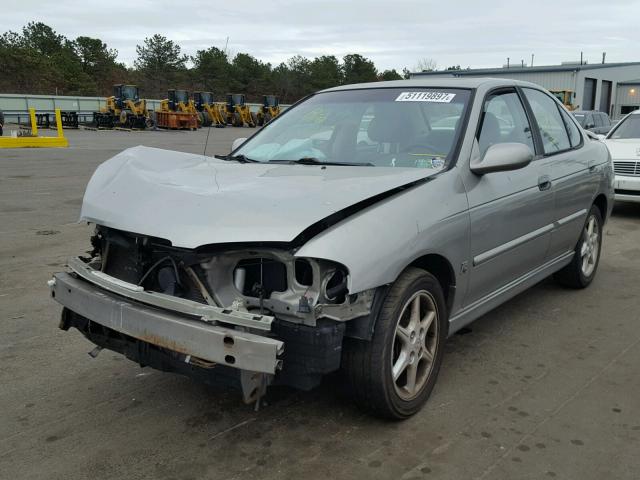 3N1AB51D32L705588 - 2002 NISSAN SENTRA SE- SILVER photo 2