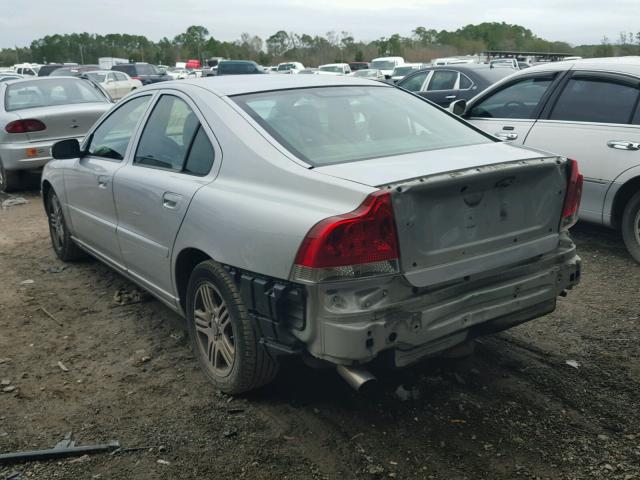 YV1RS592372621356 - 2007 VOLVO S60 2.5T SILVER photo 3