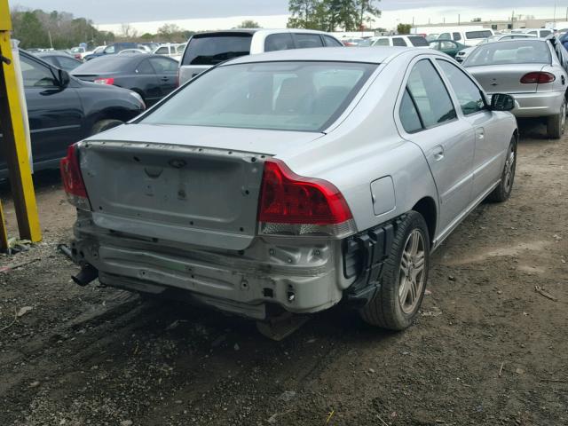 YV1RS592372621356 - 2007 VOLVO S60 2.5T SILVER photo 4