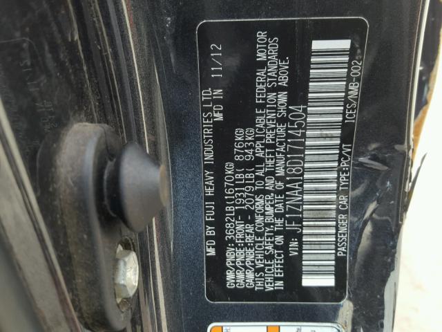 JF1ZNAA18D1714504 - 2013 TOYOTA SCION FR-S ნაცრისფერი ფოტო 10