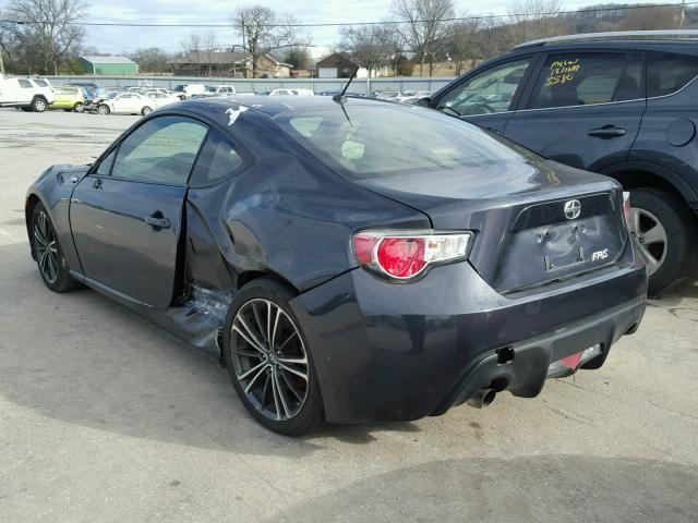 JF1ZNAA18D1714504 - 2013 TOYOTA SCION FR-S GRAY photo 3