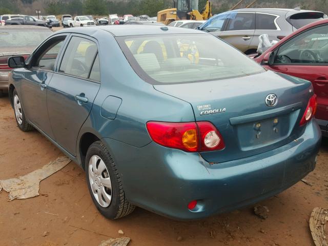 JTDBL40E799076276 - 2009 TOYOTA COROLLA BA GREEN photo 3