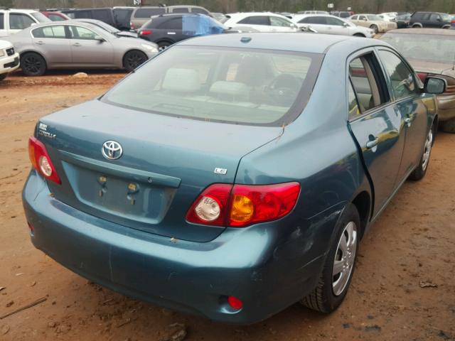 JTDBL40E799076276 - 2009 TOYOTA COROLLA BA GREEN photo 4