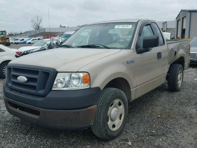 1FTRF122X7NA82892 - 2007 FORD F150 BEIGE photo 2