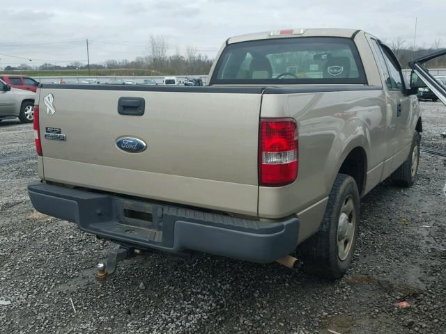 1FTRF122X7NA82892 - 2007 FORD F150 BEIGE photo 4