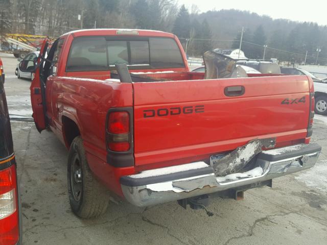 3B7HF13Z21G789248 - 2001 DODGE RAM 1500 RED photo 3