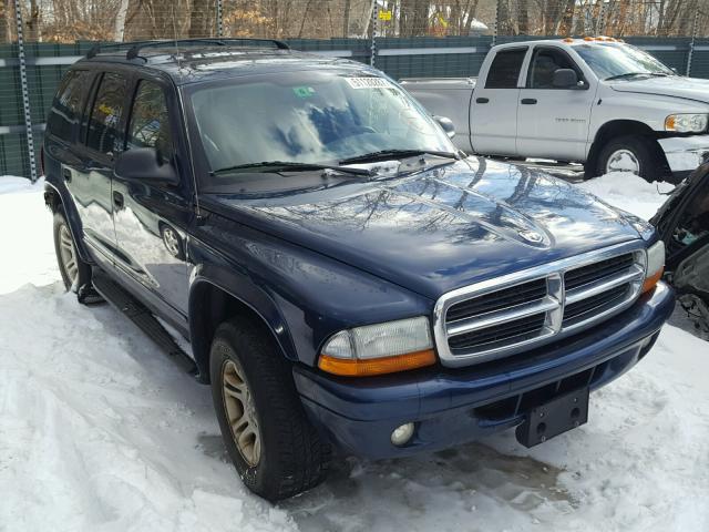 1D4HS48N63F576667 - 2003 DODGE DURANGO SL BLUE photo 1