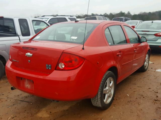 1G1AT58H997185178 - 2009 CHEVROLET COBALT LT RED photo 4