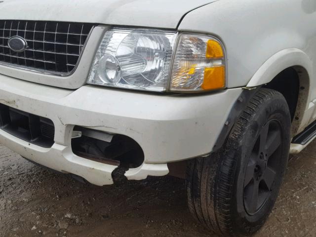 1FMZU75W93ZB27620 - 2003 FORD EXPLORER L WHITE photo 9