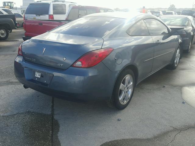 1G2ZH178664156762 - 2006 PONTIAC G6 GT BLUE photo 4