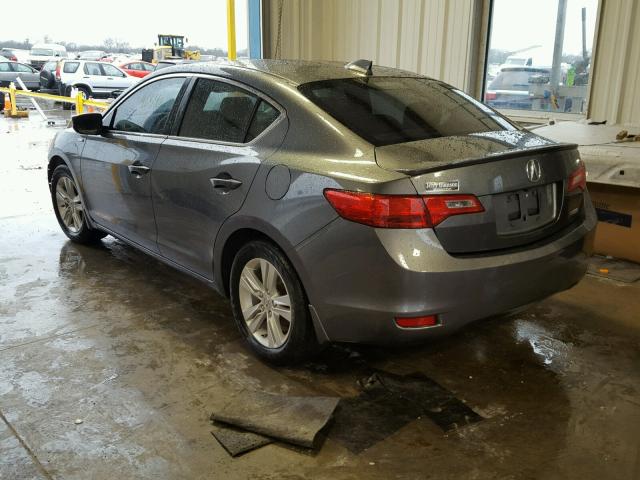 19VDE3F75DE300731 - 2013 ACURA ILX HYBRID GRAY photo 3