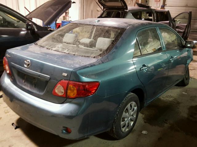 JTDBL40E79J001219 - 2009 TOYOTA COROLLA BA TURQUOISE photo 4