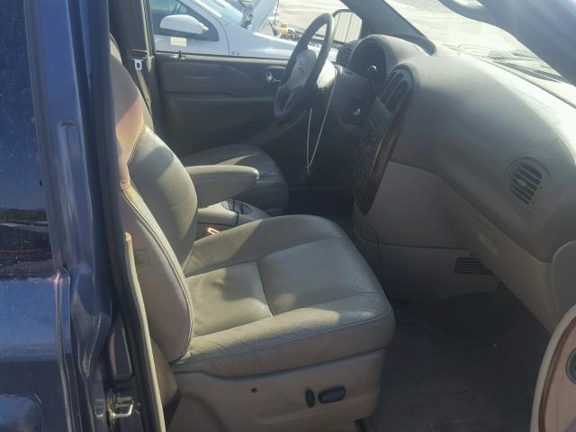 2C8GP64L12R657480 - 2002 CHRYSLER TOWN & COU BLUE photo 5