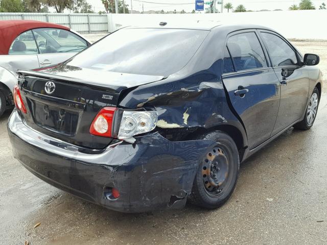 1NXBU40E19Z017052 - 2009 TOYOTA COROLLA BA BLACK photo 4