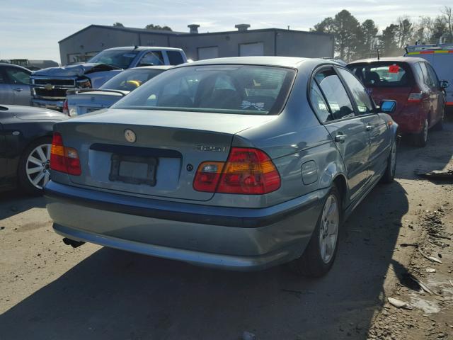 WBAEV334X3KL83944 - 2003 BMW 325 I TURQUOISE photo 4