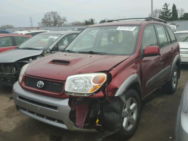 JTEHD20V950050509 - 2005 TOYOTA RAV4 RED photo 2