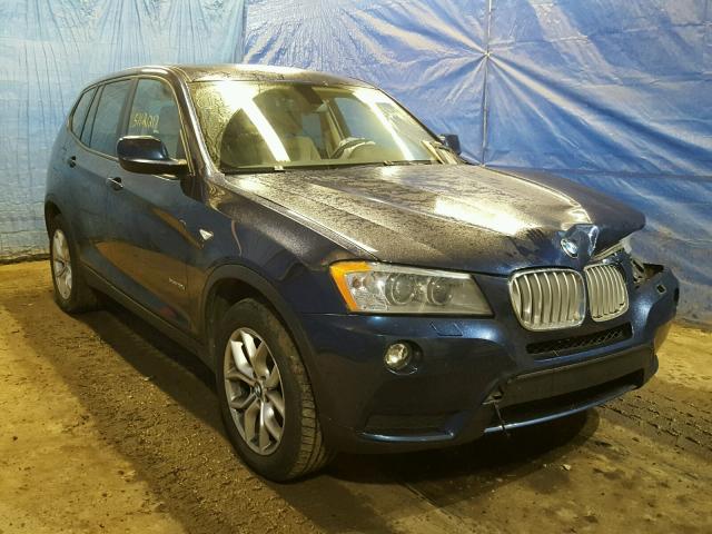 5UXWX7C57DL981601 - 2013 BMW X3 XDRIVE3 BLUE photo 1