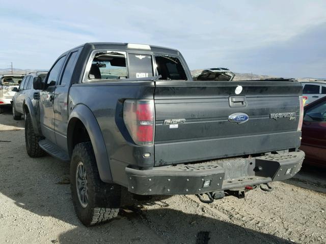 1FTEX1E62AFD79490 - 2010 FORD F150 SUPER BLACK photo 3