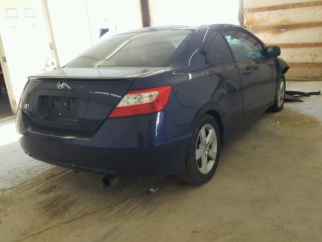 2HGFG12887H566736 - 2007 HONDA CIVIC EX BLUE photo 4