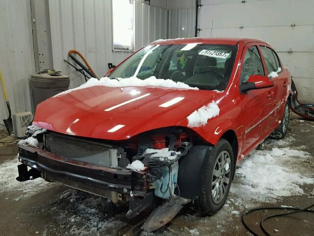 1G1AL58F287294725 - 2008 CHEVROLET COBALT LT RED photo 2