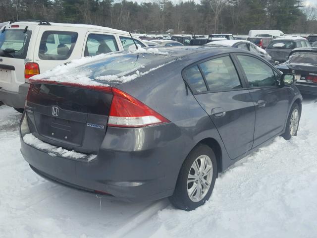 JHMZE2H76AS004712 - 2010 HONDA INSIGHT EX GRAY photo 4