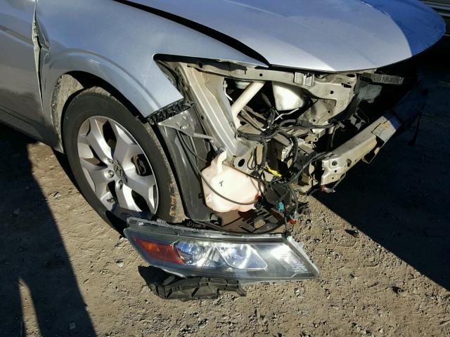 5J6TF2H53BL007687 - 2011 HONDA ACCORD CRO SILVER photo 9