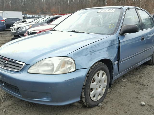 2HGEJ657XXH543004 - 1999 HONDA CIVIC LX BLUE photo 9