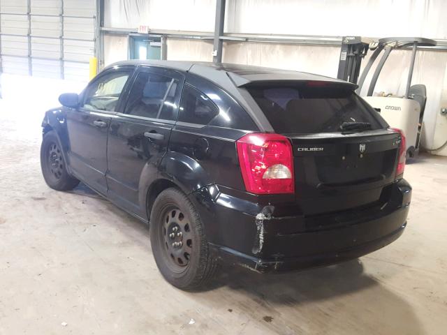 1B3HB48B77D528536 - 2007 DODGE CALIBER SX BLACK photo 3