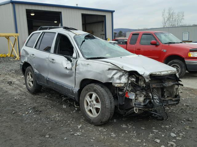 KM8SC73D54U763343 - 2004 HYUNDAI SANTA FE G SILVER photo 1