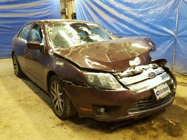 3FAHP0CGXCR289132 - 2012 FORD FUSION SEL BURGUNDY photo 1