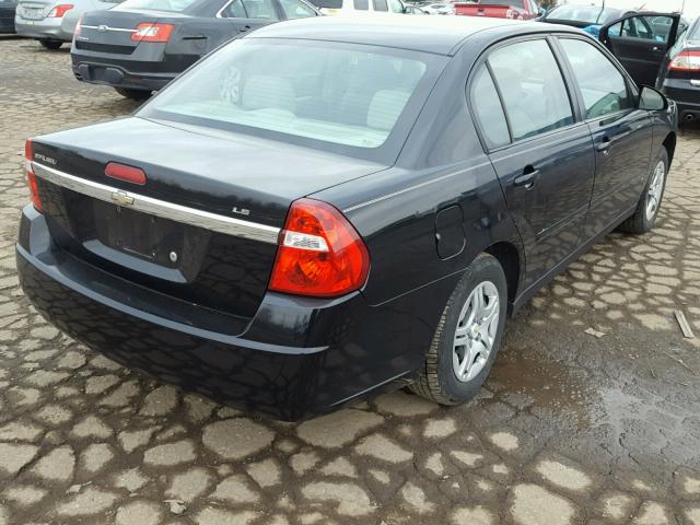 1G1ZS58F17F305546 - 2007 CHEVROLET MALIBU LS 黑色 照片 4