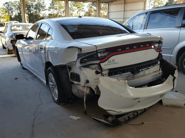 2C3CDXBG7FH790085 - 2015 DODGE CHARGER SE WHITE photo 3