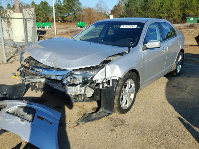 3FAHP0HA5CR194210 - 2012 FORD FUSION SE SILVER photo 2