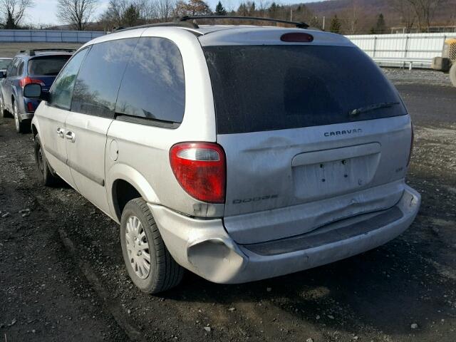 1D8GP45R26B742052 - 2006 DODGE CARAVAN SX SILVER photo 3