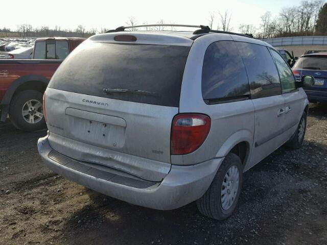 1D8GP45R26B742052 - 2006 DODGE CARAVAN SX SILVER photo 4