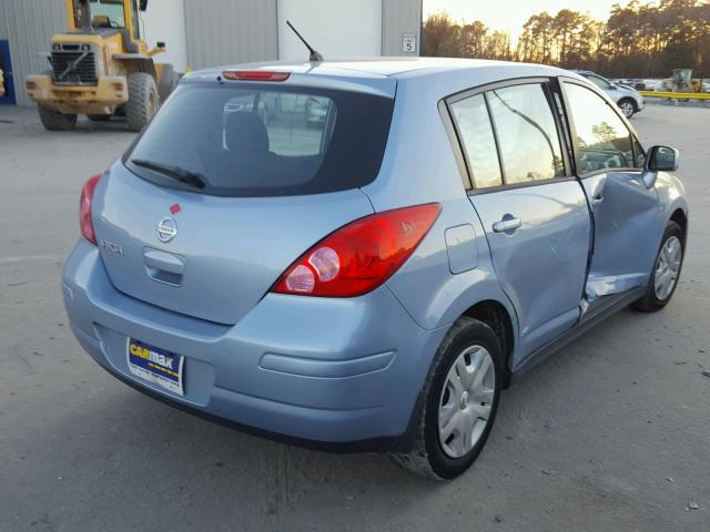 3N1BC1CP0CL363939 - 2012 NISSAN VERSA S BLUE photo 4